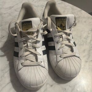 Adidas Superstar LaMarque Aux 3 sneakers Size 4 fit like a ladies 6.5/7 ( uk 36)